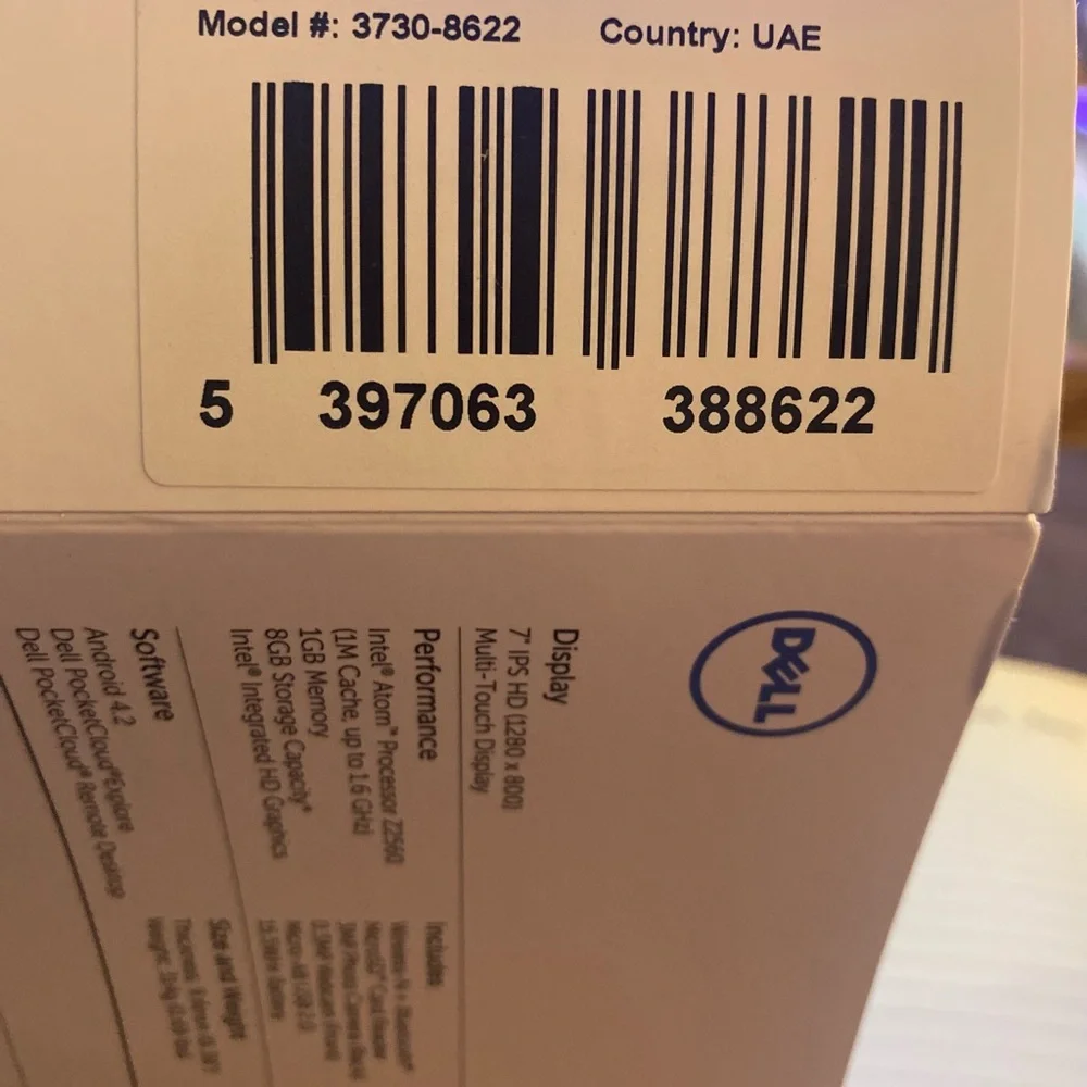 Dell Venue 7 Tablet - Red